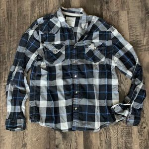 Aeropostal long sleeve pearl snap shirt